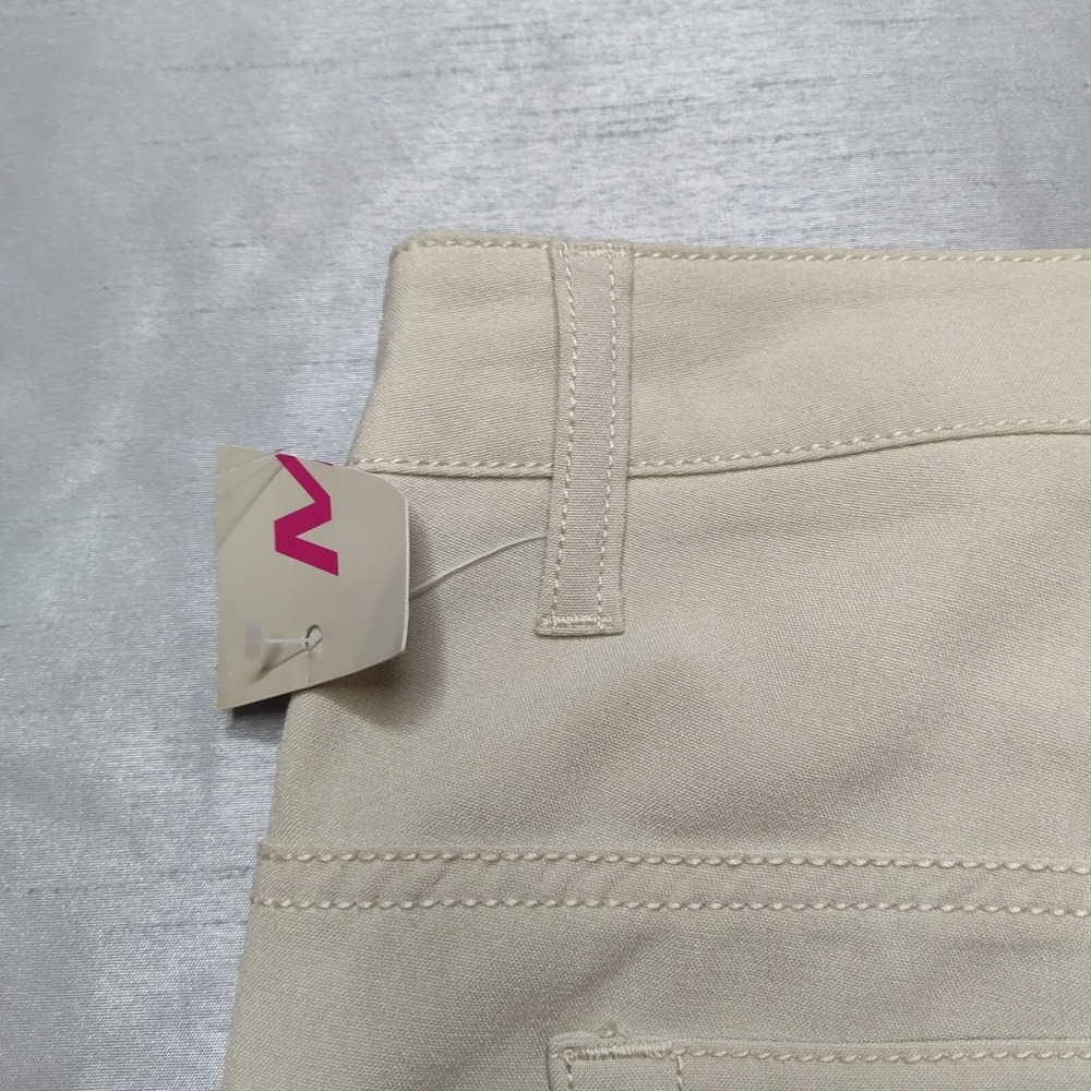 MIRIKA Women Juniors Size 7‎ Khaki Poly Rayon Flex Chino Pants NEW - Picture 13 of 14
